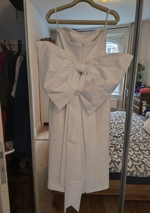 Second Hand Brautkleid Rebecca Vallance Perle Bow Midi Dress Vallance Etui Gr. 34 Foto 1
