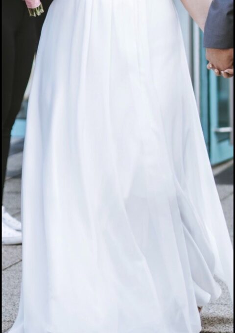 Second Hand Brautkleid Standesamt Gr. 44 Foto 1