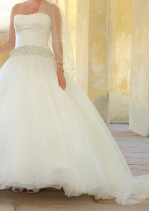 Second Hand Brautkleid Cecile Prinzessin Gr. 36 Foto 1