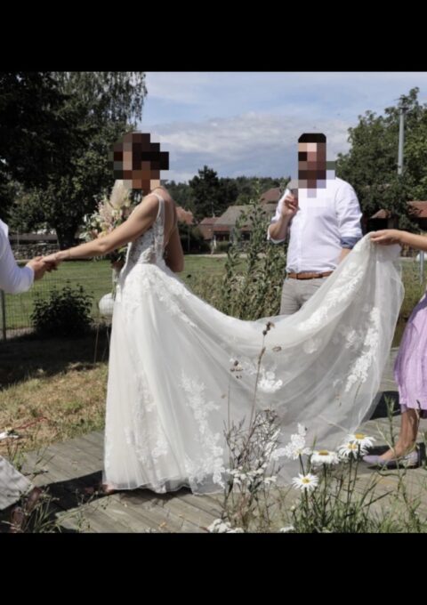 Second Hand Brautkleid A-Linie Gr. 36 Foto 1