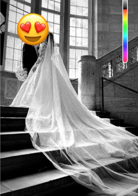 Second Hand Brautkleid Komplett Maanfertigung nach Wunsch Prinzessin Gr. 36 Foto 1