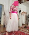 Second Hand Brautkleid Maßgeschneidert A-Linie Gr. 40 Foto 4