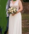 Second Hand Brautkleid A-Linie Gr. 42 Maßgeschneidert Foto 3