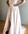 Second Hand Brautkleid Bridonista V24-02; Farbe Ivory/Skin-Blush A-Linie Gr. 40 Neu & ungetragen Foto 3