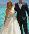 Second Hand Brautkleid Eine Schneiderin auf Mallorca A-Linie Gr. 34 Maßgeschneidert Foto 2