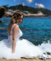 Second Hand Brautkleid Eine Schneiderin auf Mallorca A-Linie Gr. 34 Maßgeschneidert Foto 3