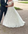 Second Hand Brautkleid White One Barcelona Prinzessin Gr. 38 Maßgeschneidert Foto 6