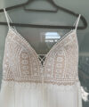 Second Hand Brautkleid Herve Paris Thollon Boho Gr. 38 Maßgeschneidert Foto 6