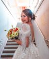 Second Hand Brautkleid Gelinlik Boho Gr. 38 Foto 6