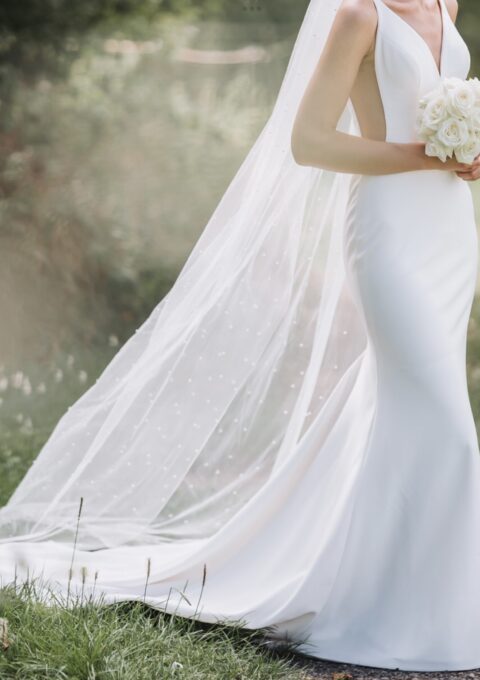 Second Hand Brautkleid Justin Alexander Sasha Fit and Flare Gr. 34 Foto 1