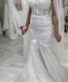 Second Hand Brautkleid SIMA Couture Meerjungfrau Gr. 36 Foto 3