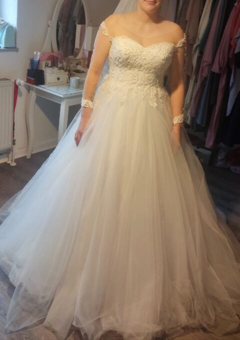 Second Hand Brautkleid Prinzessin Gr. 42 Foto 1
