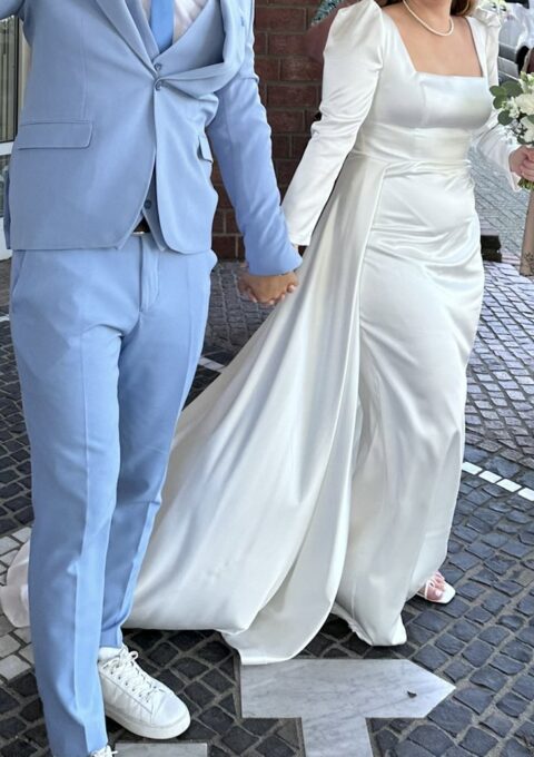 Second Hand Brautkleid Fit and Flare Gr. 42 Foto 1