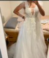 Second Hand Brautkleid Milanoo A-Linie Gr. 34 Foto 3