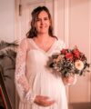 Second Hand Brautkleid Umstandskleid Gr. 42 Foto 1