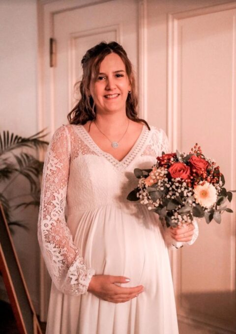 Second Hand Brautkleid Umstandskleid Gr. 42 Foto 1