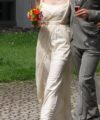 Second Hand Brautkleid Max Mara aus Italien Pianoforte A-Linie Gr. 38 Foto 4