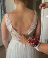 Second Hand Brautkleid Private Label by G A-Linie Gr. 40 Maßgeschneidert Foto 2