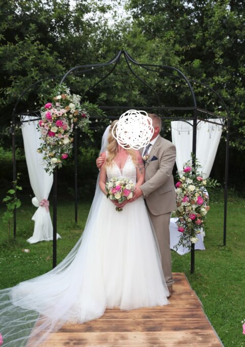 Second Hand Brautkleid Adriana Alier 7N132TULOEP1440 A-Linie Gr. 42 Foto 1