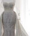 Second Hand Brautkleid Anfertigung Meerjungfrau Gr. 36 Maßgeschneidert Foto 7