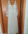 Second Hand Brautkleid Atelier Valtentina EPS Standesamtkleid Kelys Boho mit Spitze ivory Boho Gr. 40 Neu & ungetragen Foto 5