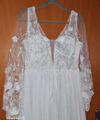 Second Hand Brautkleid Atelier Valtentina EPS Standesamtkleid Kelys Boho mit Spitze ivory Boho Gr. 40 Neu & ungetragen Foto 4