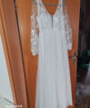 Second Hand Brautkleid Atelier Valtentina EPS Standesamtkleid Kelys Boho mit Spitze ivory Boho Gr. 40 Neu & ungetragen Foto 1