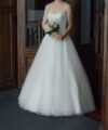 Second Hand Brautkleid A-Linie Gr. 36 Foto 3
