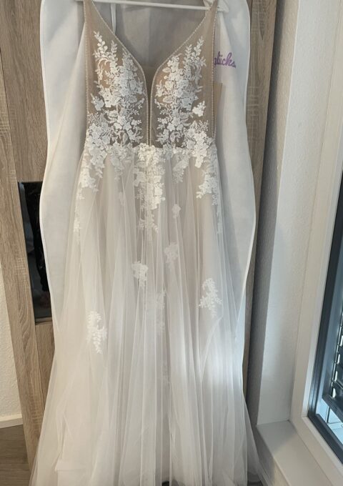 Second Hand Brautkleid Elizabeth Passion / Mode de Pol 5215T A-Linie Gr. 38 Maßgeschneidert Foto 1