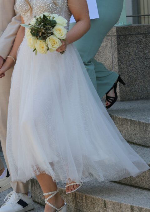 Second Hand Brautkleid Standesamt Gr. 36 Foto 1