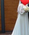Second Hand Brautkleid HBH Brautmoden Hamburg A-Linie Gr. 48 Maßgeschneidert Foto 1
