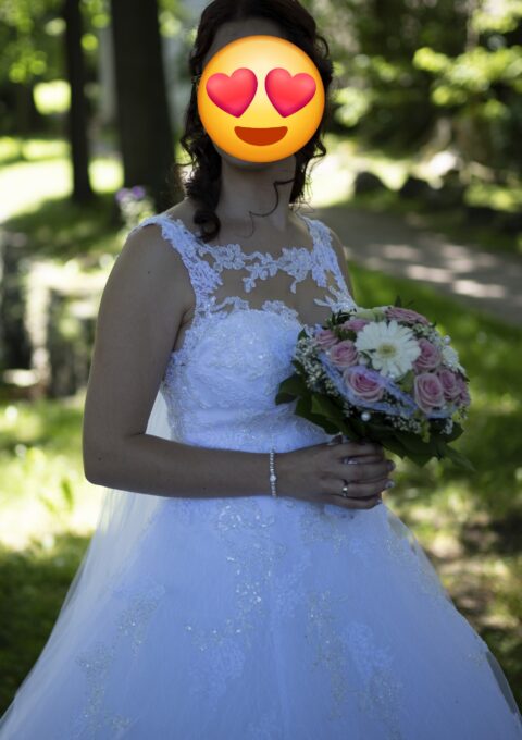 Second Hand Brautkleid Enzoani Beautiful Bridal Collection Prinzessin Gr. 38 Foto 1