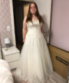 Second Hand Brautkleid Sincerity 3741 A-Linie Gr. 44 Neu & ungetragen Foto 1
