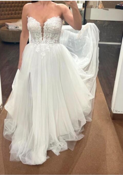 Second Hand Brautkleid Pronovias Boho Gr. 38 Foto 1