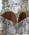 Second Hand Brautkleid INVITO Spitzenoberteil Boho Gr. 38 Foto 5