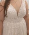 Second Hand Brautkleid Melory Gia A-Linie Gr. 50 Foto 4