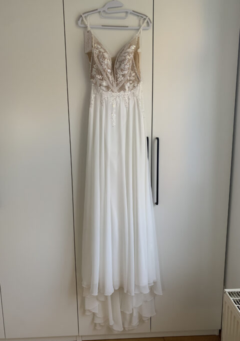 Second Hand Brautkleid Elizabeth Passion Mode de Pol A-Linie Gr. 36 Neu &amp ungetragen Foto 1