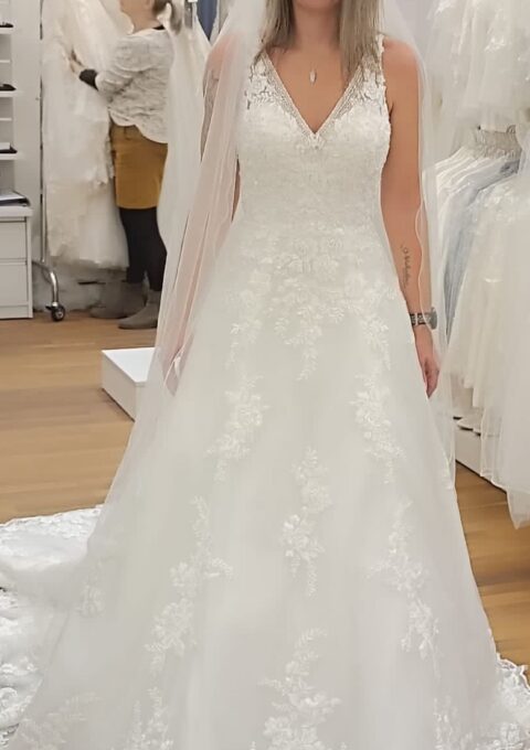 Second Hand Brautkleid KennethWinston A-Linie Gr. 34 Foto 1