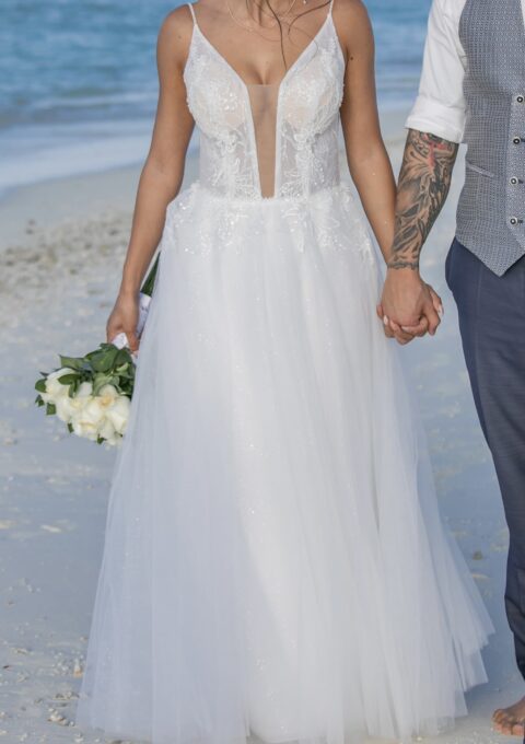 Second Hand Brautkleid A-Linie Gr. 36 Foto 1