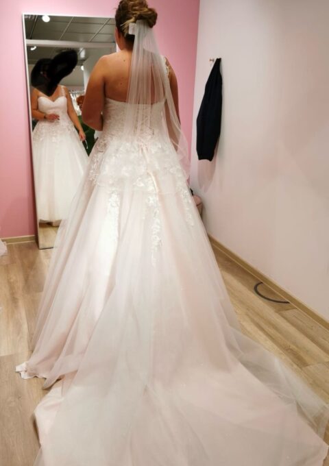 Second Hand Brautkleid Lisa Donetti 50411 A-Linie Gr. 48 Neu & ungetragen Foto 1