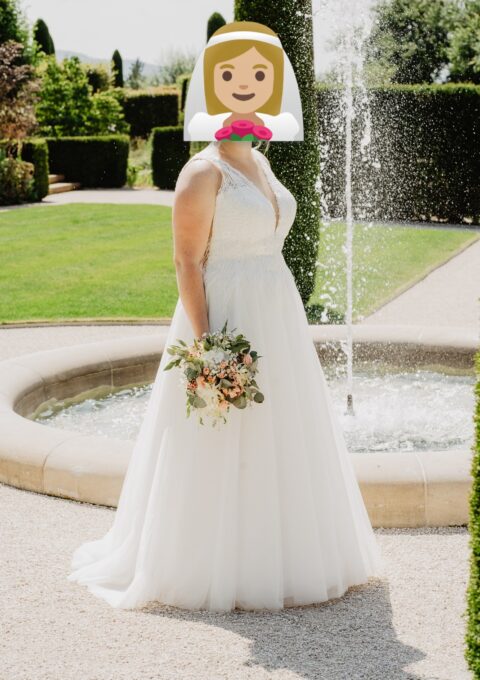 Second Hand Brautkleid Daniela Di Marino Griselda A-Linie Gr. 42 Foto 1