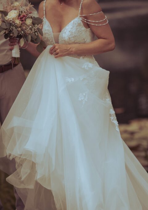 Second Hand Brautkleid A-Linie Gr. 36 Foto 1