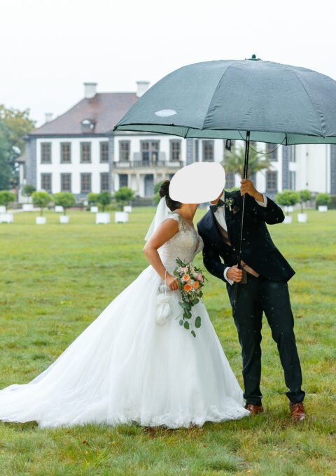 Second Hand Brautkleid Bianco Evento Vanilla Sposa Prinzessin Gr. 38 Mageschneidert Foto 1