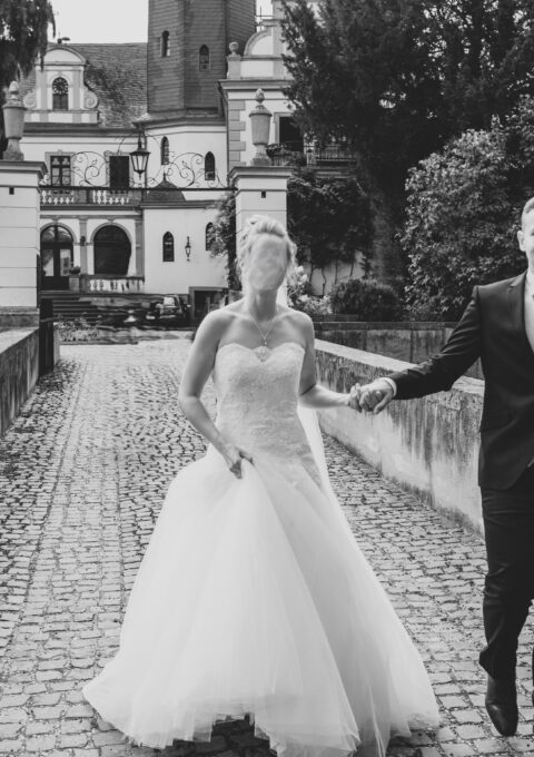 Second Hand Brautkleid Modeca Adele A-Linie Gr. 36 Mageschneidert Foto 1