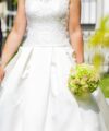 Second Hand Brautkleid Églantine Créations A-Linie Gr. 36 Maßgeschneidert Foto 4