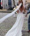 Second Hand Brautkleid Amera Vera Einmal Prinzessin Brautkleid Avena A-Linie Gr. 36 Maßgeschneidert Foto 1