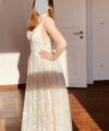 Second Hand Brautkleid LoréWhite A-Linie Gr. 38 Maßgeschneidert Foto 8