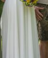 Second Hand Brautkleid Bianco Evento Claudia A-Linie Gr. 38 Foto 7
