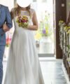 Second Hand Brautkleid Bianco Evento Claudia A-Linie Gr. 38 Foto 3
