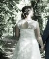 Second Hand Brautkleid Bianco Evento A-Linie Gr. 46 Foto 3